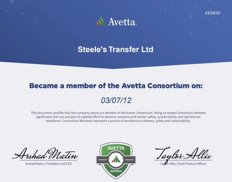 Avetta-certificate